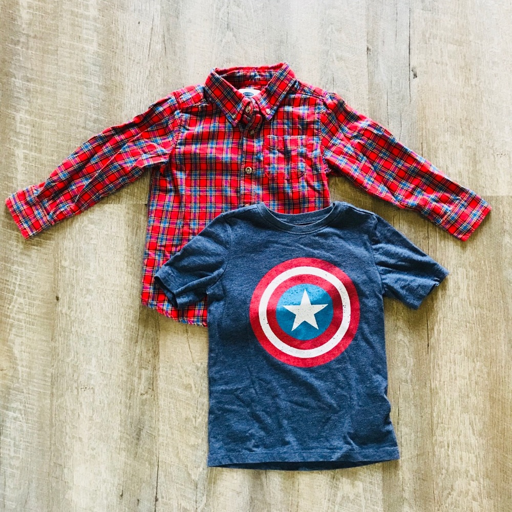 Boys Old Navy Shirts- Size 4T and 5T